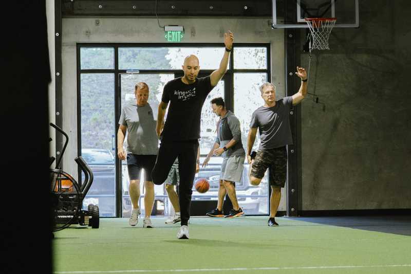 Small-group fitness class at Kinetic Impact