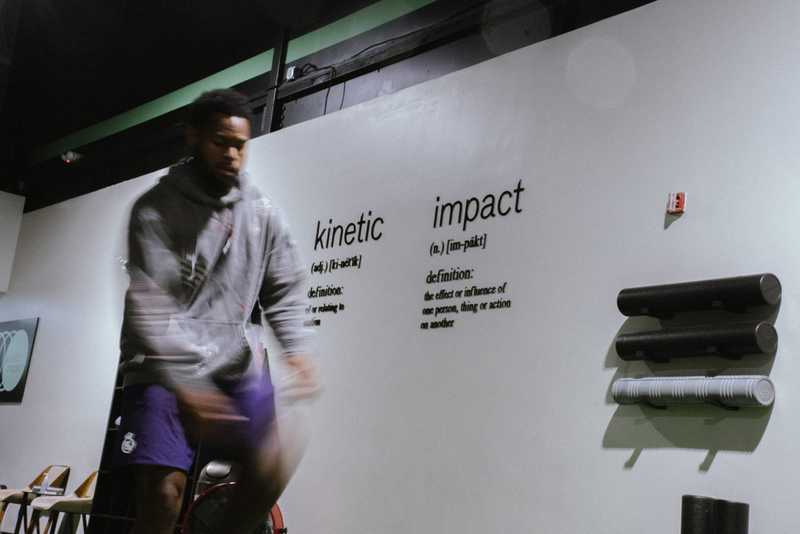 One-on-one personal training session