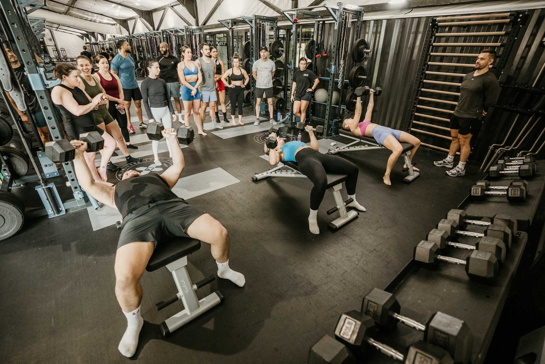 Hunter Crine coaching a Rehab to Performance Workshop