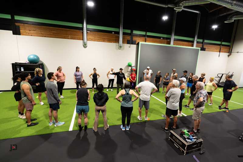 The Kinetic Impact team training with clients in San Diego